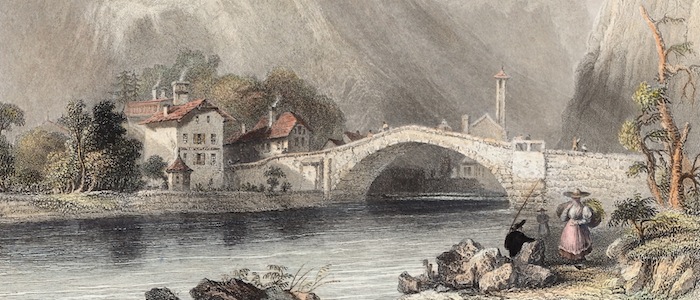 Old Water-Mill Cluses France 1836